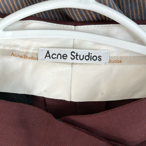 Acne Studios wrap effect wool blend wide leg pants - Picture 5 of 6